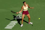 Sabalenka in action at the BNP Paribas Open